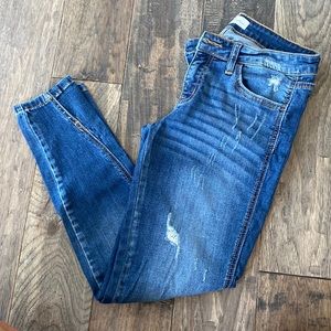 Kancan distressed ankle jeans